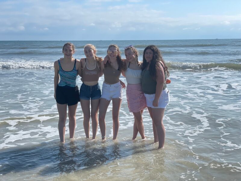 Young Ladies in Ocean