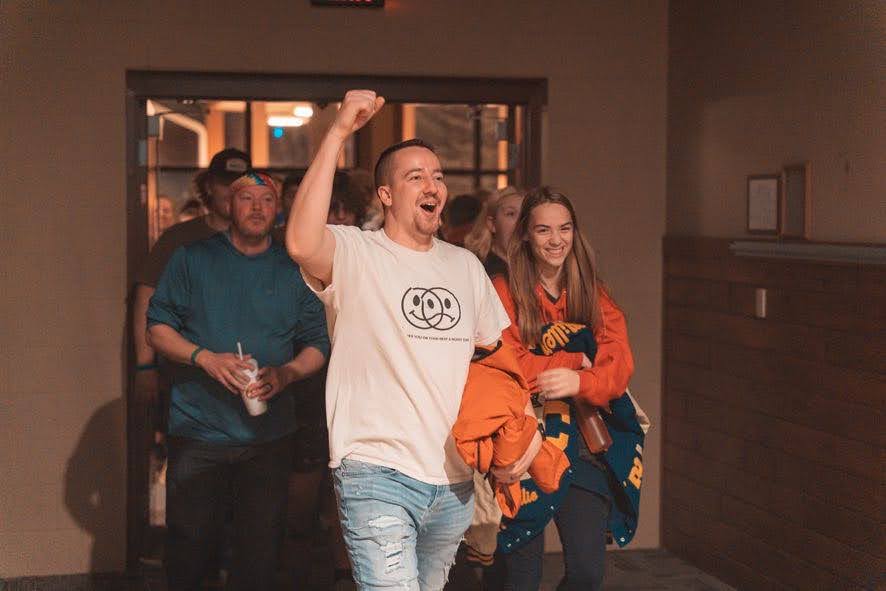 Youth Leader Excited