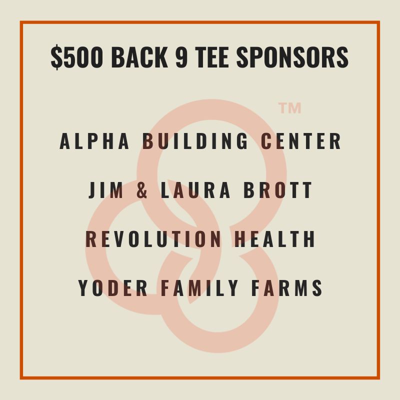 Back 9 Tee Sponsors