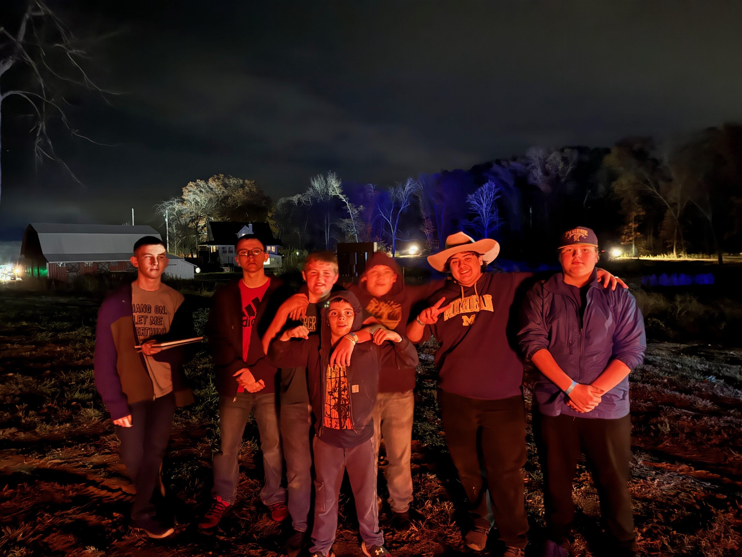 Friends at Bonfire